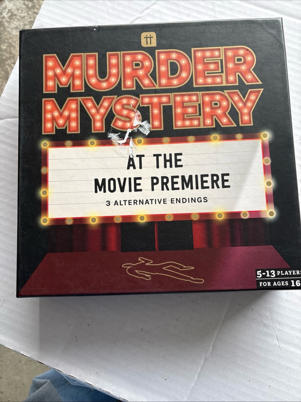 Murder Mystery: At The Movie Premiere Party Game - Black & Maroon